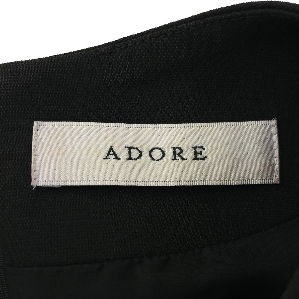 ADORE アドーア 531-9140303 ブラック ドライクロスAラインワンピース トップス