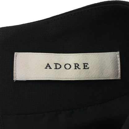 ADORE アドーア 531-9140303 ブラック ドライクロスAラインワンピース トップス
