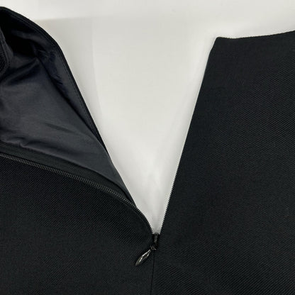 LE PHIL 534-4210018 Made in 2024 Black dry wool gilet blouse Dress