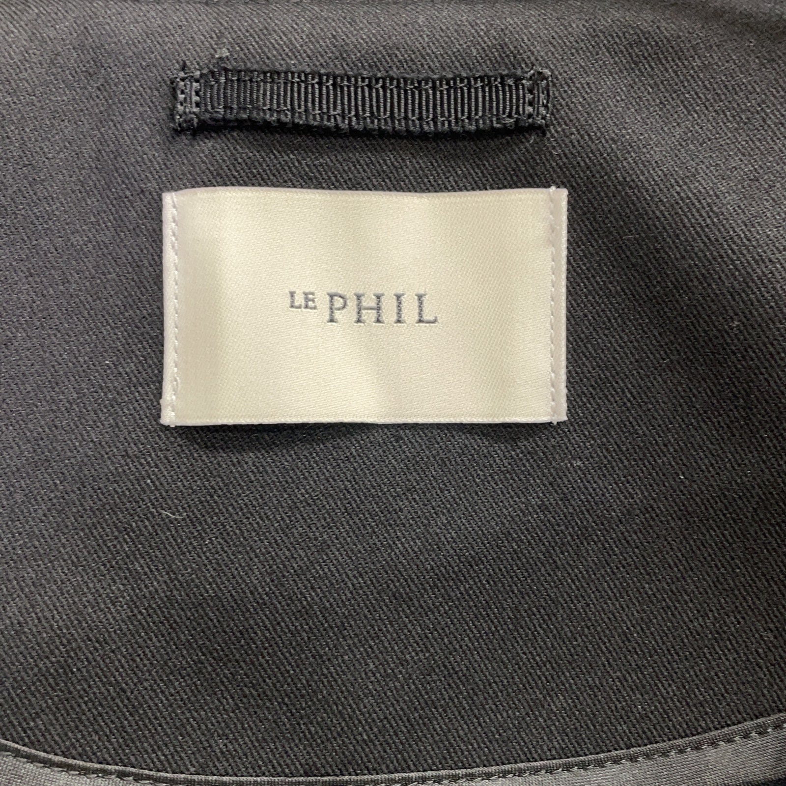 LE PHIL ル フィル 534-2250904 ブラック TRツイルストレッチジャケット ジャケット