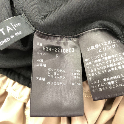 LE PHIL ル フィル 534-2210803 ブラック×ベージュ リモンタ ナイロン ツイル トップス