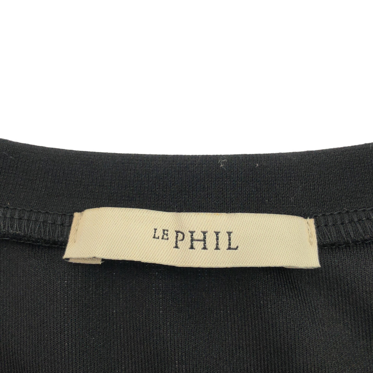 LE PHIL ル フィル 534-2210803 ブラック×ベージュ リモンタ ナイロン ツイル トップス