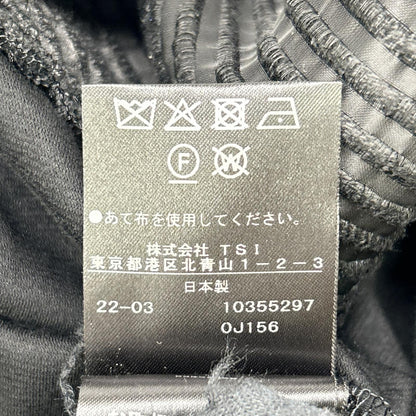 LE PHIL ル フィル 534-2110505 ブラック シアーボーダーブラウス スーツ セットアップ