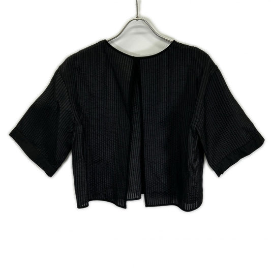 LE PHIL 534-2110505 black sheer striped blouse suit set-up
