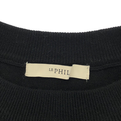 LE PHIL ル フィル 534-2170109 ブラック ボーダープルオーバーニット トップス