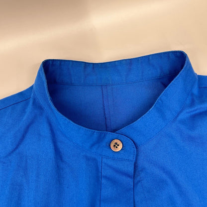 LE PHIL 534-2110213 blue SOLOTEX peplum blouse shirt top