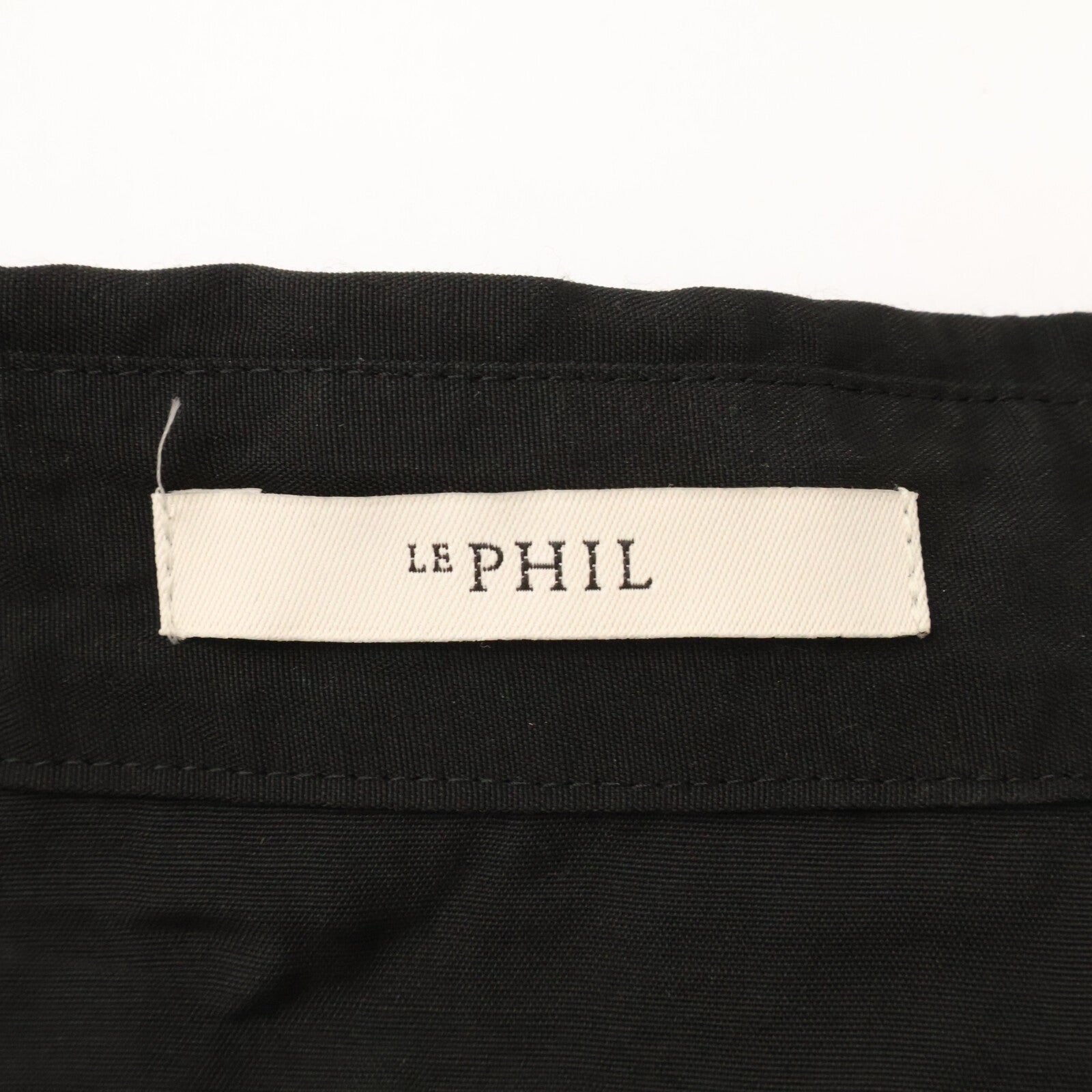 LE PHIL ル フィル 534-0110401 ブラック 2ポケットオーバー長袖シャツ トップス