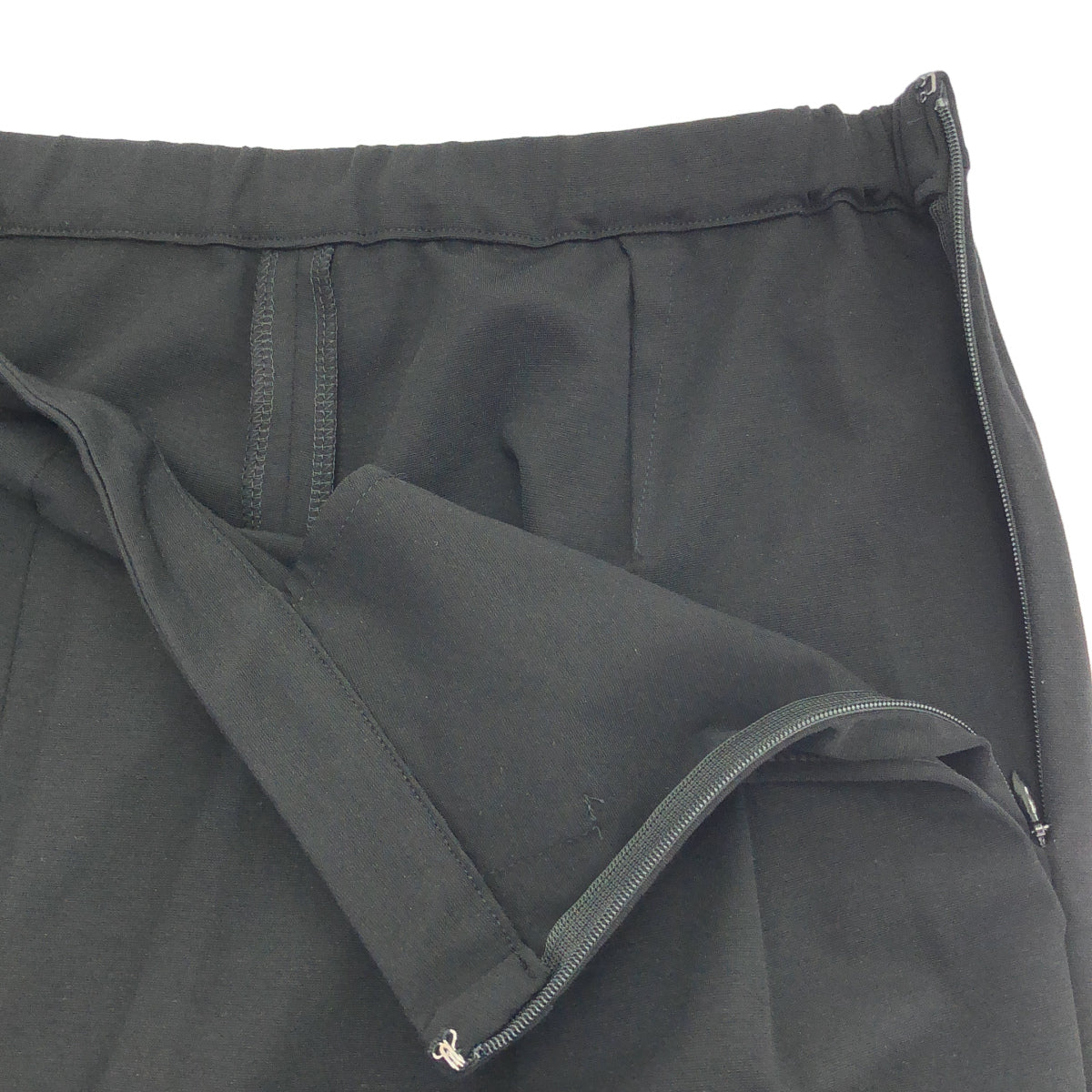 LE PHIL ル フィル 534-0230606 ブラック 2タックストレッチパンツ ボトムス