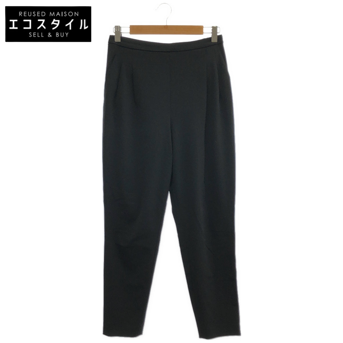 LE PHIL ル フィル 534-0230606 ブラック 2タックストレッチパンツ ボトムス