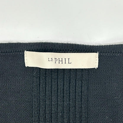 LE PHIL ル フィル 534-0270915 ブラック Vネックオーバーニット トップス