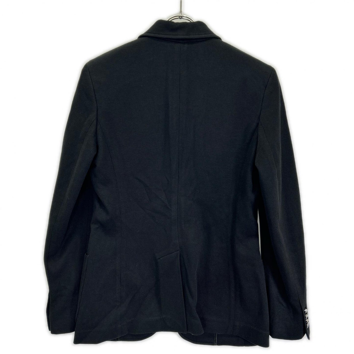 POLO by Ralph Lauren 211795348001 Black embroidered logo double-knit jacquard blazer single-breasted jacket Jacket