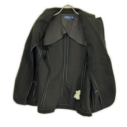 POLO by Ralph Lauren 211795348001 Black embroidered logo double-knit jacquard blazer single-breasted jacket Jacket