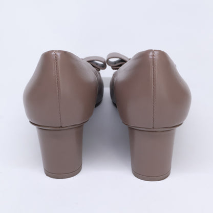 SalvatoreFerragamo サルバトーレフェラガモ VIVA ヴィヴァ ヴァラリボン レザー チャンキーヒール パンプス シューズ