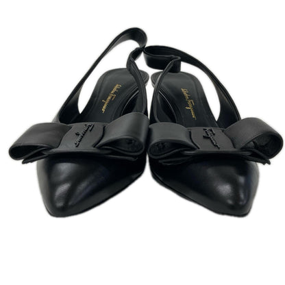 SalvatoreFerragamo サルバトーレフェラガモ 【美品】VIVA ヴィヴァ ヴァラリボン ポインテッドトゥ スリングバック パンプス シューズ