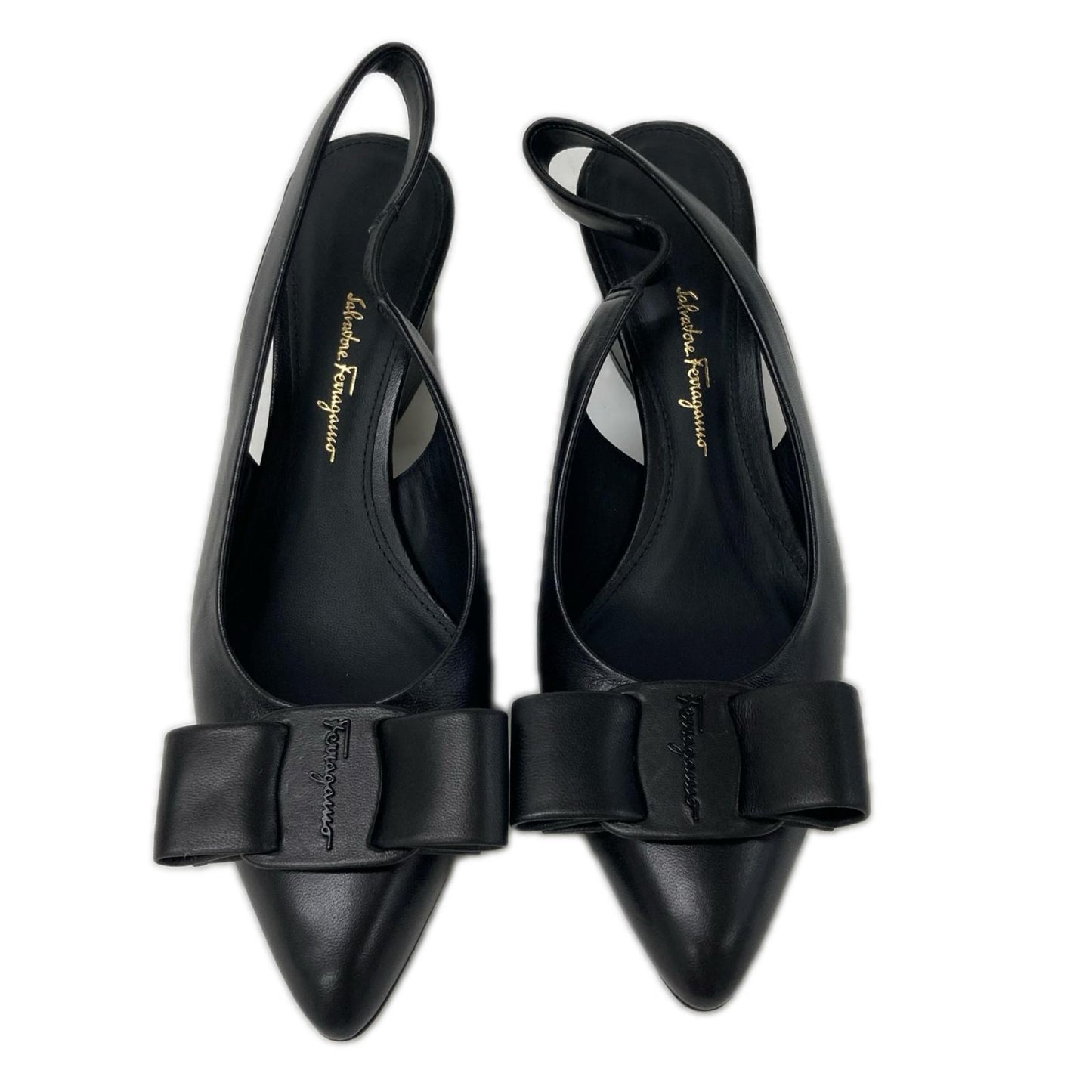 SalvatoreFerragamo サルバトーレフェラガモ 【美品】VIVA ヴィヴァ ヴァラリボン ポインテッドトゥ スリングバック パンプス シューズ