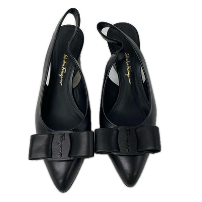 SalvatoreFerragamo サルバトーレフェラガモ 【美品】VIVA ヴィヴァ ヴァラリボン ポインテッドトゥ スリングバック パンプス シューズ