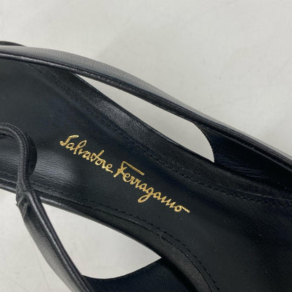 SalvatoreFerragamo サルバトーレフェラガモ 【美品】VIVA ヴィヴァ ヴァラリボン ポインテッドトゥ スリングバック パンプス シューズ