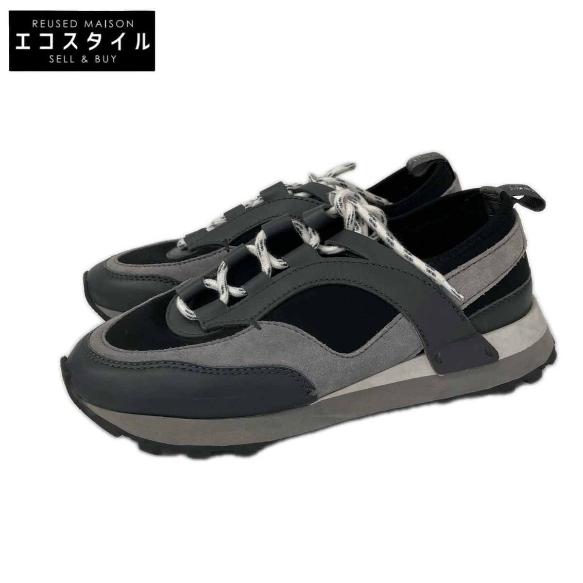 SalvatoreFerragamo サルバトーレフェラガモ INDY インディ レースアップ ダットスニーカー シューズ