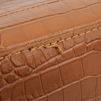 MARCO BIANCHINI マルコビアンチーニ 美品 別注 クロコ型押し ラウンド 2WAY ショルダーバッグ レディース ブラウン ショルダーバッグ