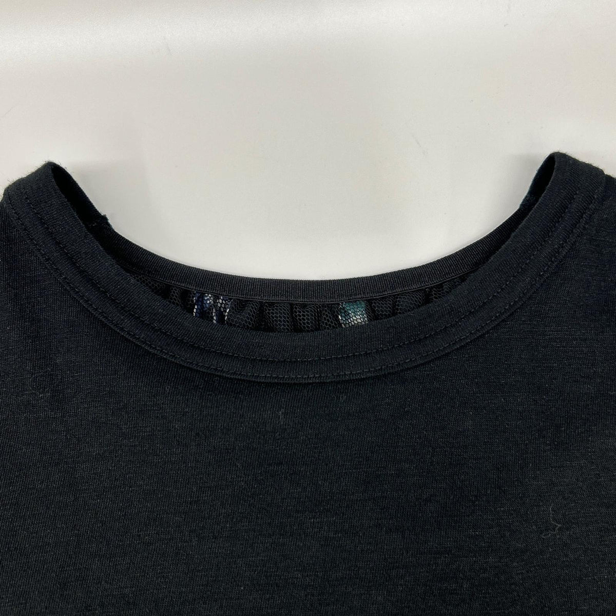 sacai 17-03365 17SS Black Back-scarf-paneled T-shirt Top