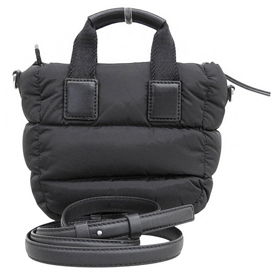 MONCLER モンクレール MICRO CARADOC マイクロキャラドック ナイロン メタルロゴ 2WAY ショルダー ハンドバッグ レディース 黒 24年製 ハンドバッグ