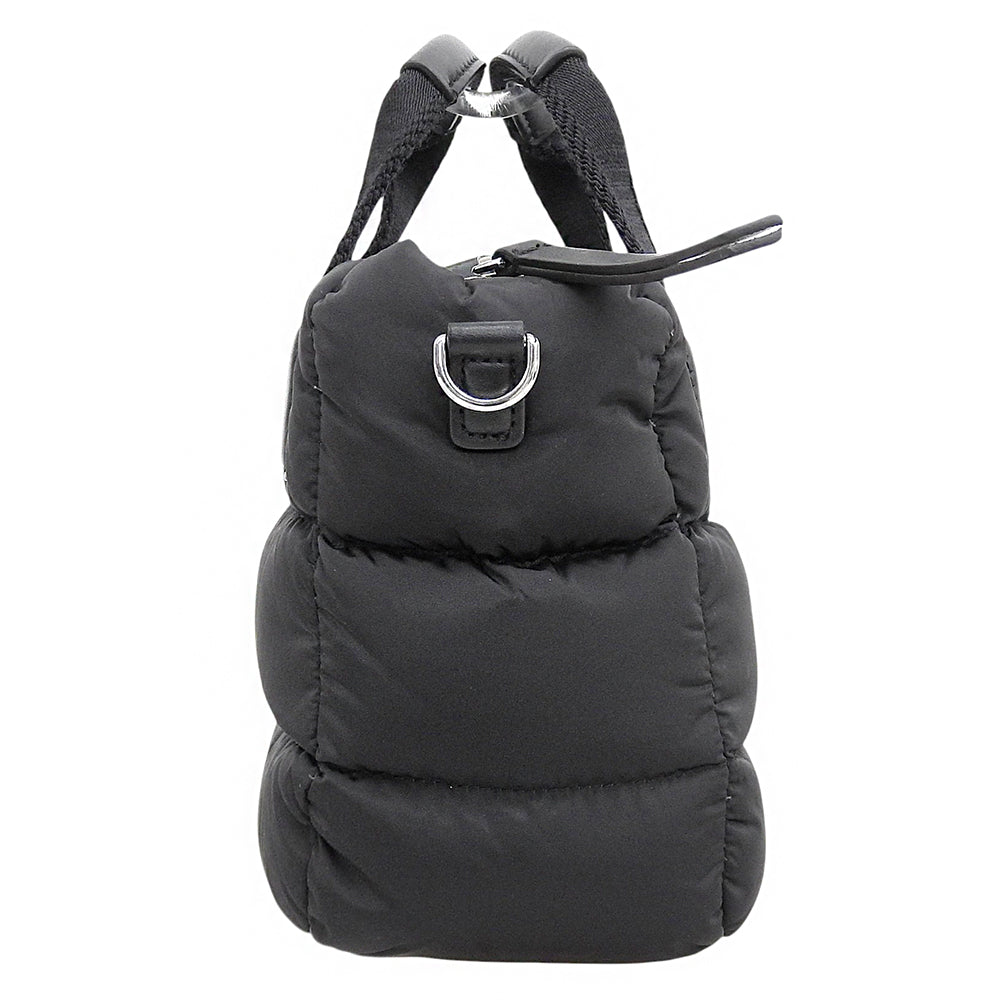 MONCLER モンクレール MICRO CARADOC マイクロキャラドック ナイロン メタルロゴ 2WAY ショルダー ハンドバッグ レディース 黒 24年製 ハンドバッグ