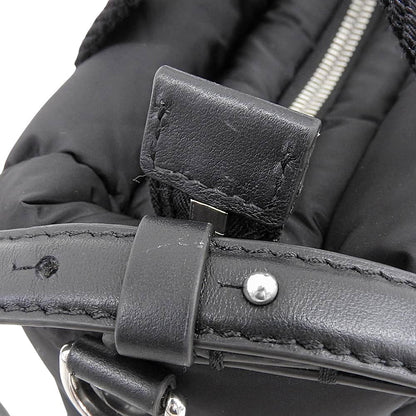 MONCLER モンクレール MICRO CARADOC マイクロキャラドック ナイロン メタルロゴ 2WAY ショルダー ハンドバッグ レディース 黒 24年製 ハンドバッグ