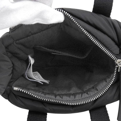 MONCLER モンクレール MICRO CARADOC マイクロキャラドック ナイロン メタルロゴ 2WAY ショルダー ハンドバッグ レディース 黒 24年製 ハンドバッグ