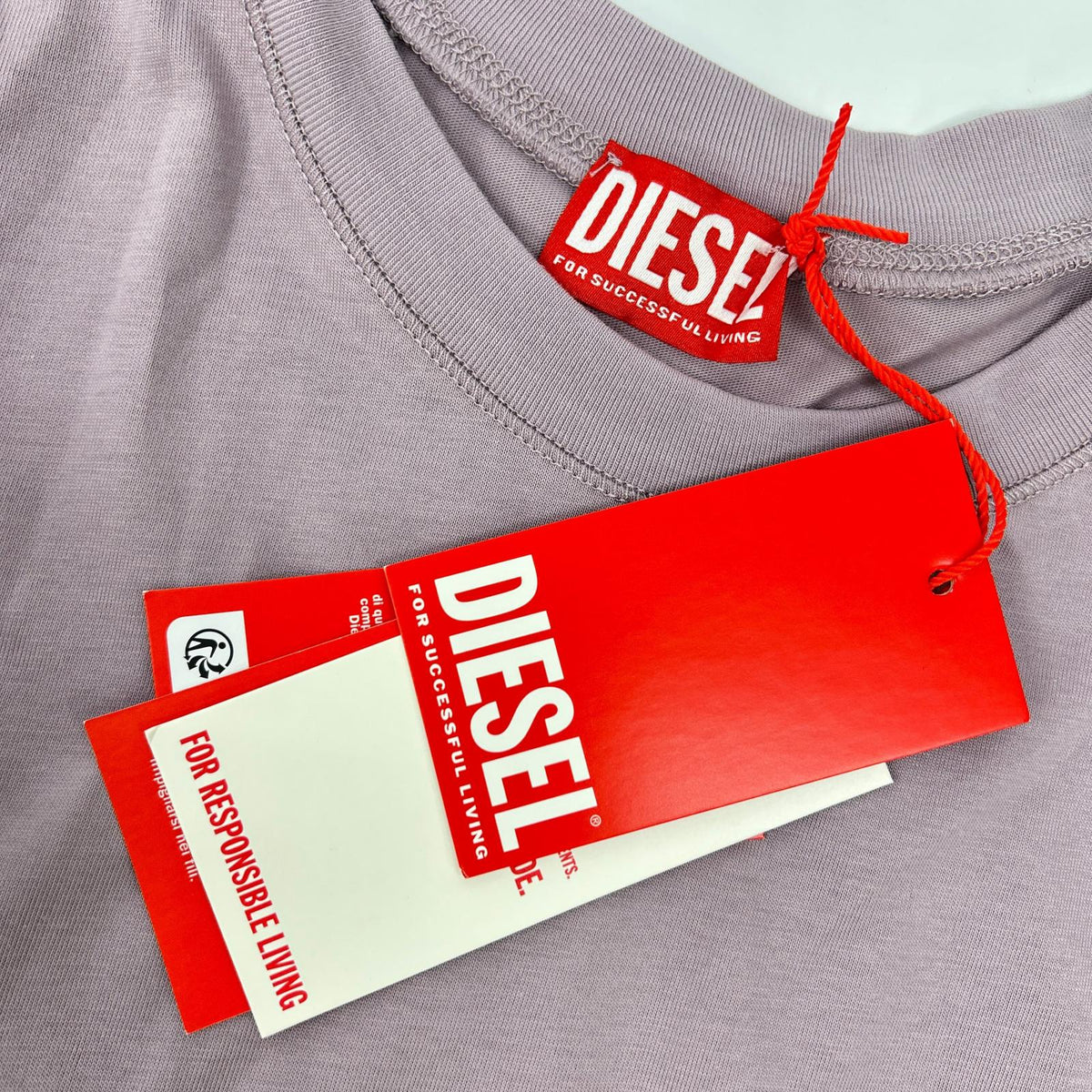 DIESEL ディーゼル Purple D-ORENY Lace Skirt Short-Sleeve Dress Dress