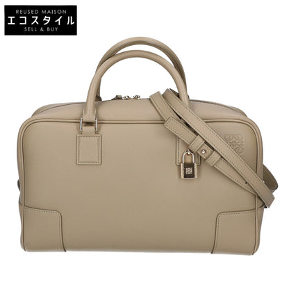 LOEWE ロエベ 美品 A039N08X01 ナパカーフ エンボスアナグラム アマソナ28 2WAY ハンドバッグ