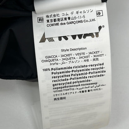 PLAYCOMMEdesGARCONS プレイコムデギャルソン ×K-WAY ブラック ナイロン ハートワッペン マウンテンパーカー/ジップフーディ ジャケット