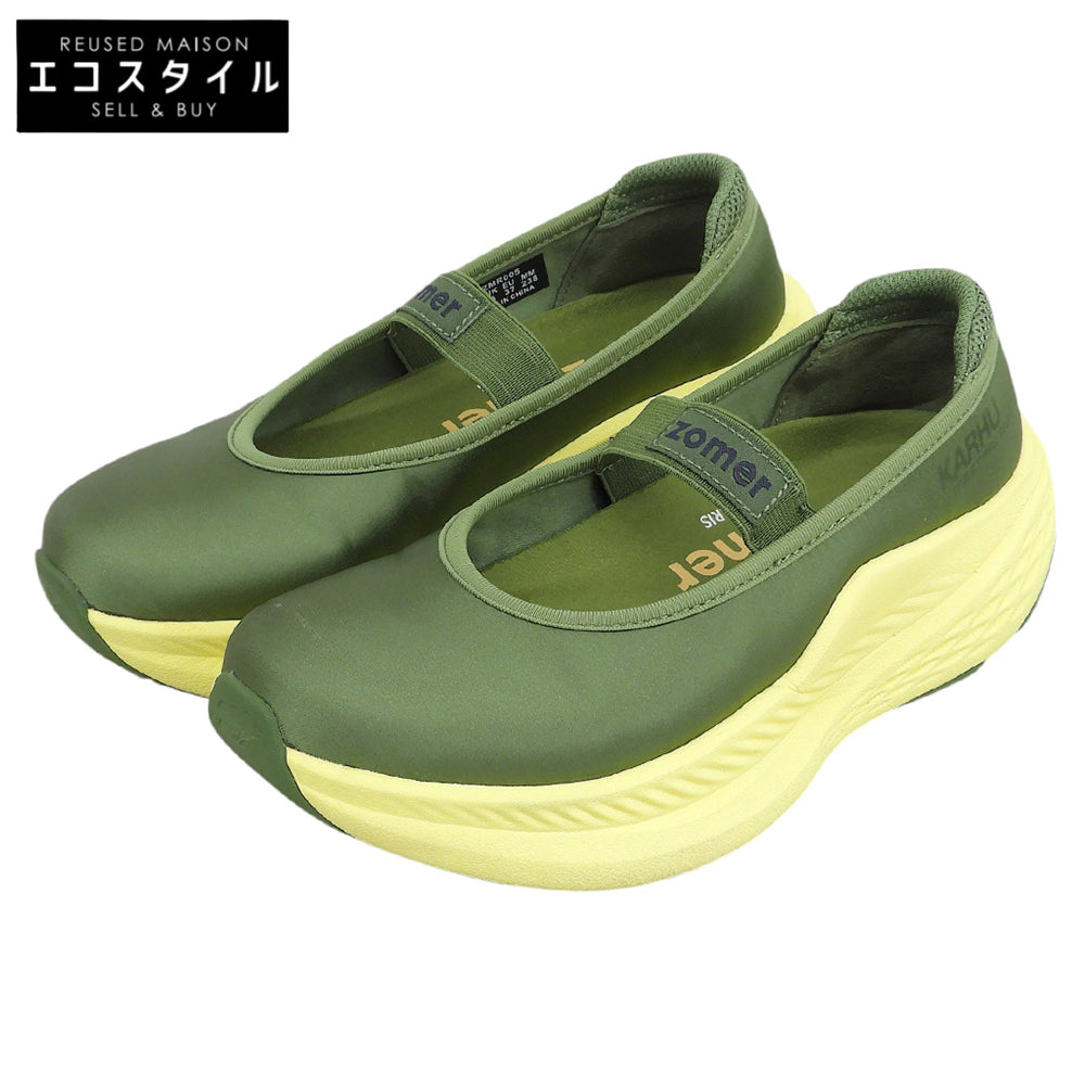 KARHU カルフ 美品 zomer MESTARI RUN メスタリラン ランニング サンダル シューズ グリーン×イエロー 37 6531-4-000083 シューズ
