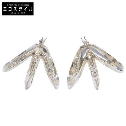ENEY エネイ 【美品】SV925/ラボグロウダイヤモンド 017-03-1 MEBUKI PIERCED EARRINGS めぶき ピアス