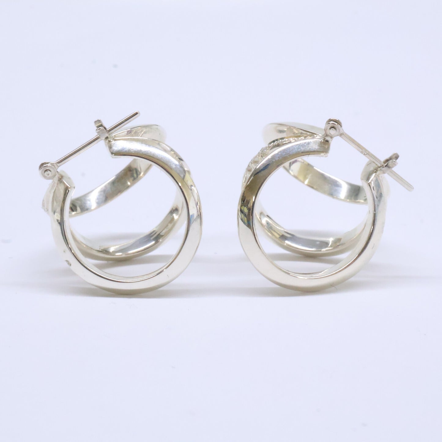 ENEY エネイ 【美品】SV925/ラボグロウダイヤモンド 017-03-1 MEBUKI PIERCED EARRINGS めぶき ピアス