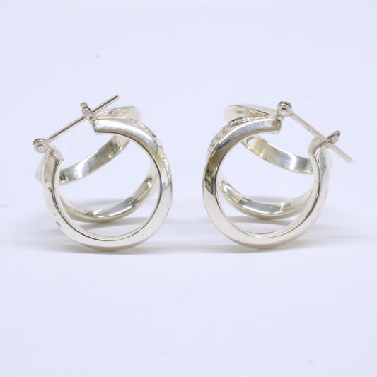 ENEY エネイ 【美品】SV925/ラボグロウダイヤモンド 017-03-1 MEBUKI PIERCED EARRINGS めぶき ピアス
