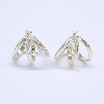 ENEY エネイ 【美品】SV925/ラボグロウダイヤモンド 017-03-1 MEBUKI PIERCED EARRINGS めぶき ピアス