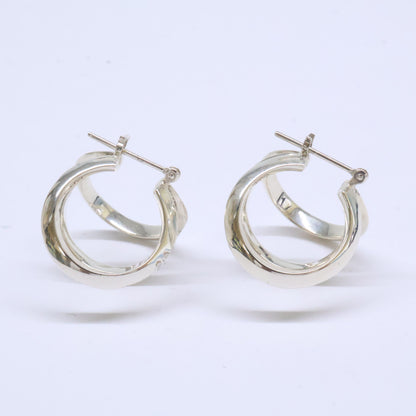 ENEY エネイ 【美品】SV925/ラボグロウダイヤモンド 017-03-1 MEBUKI PIERCED EARRINGS めぶき ピアス