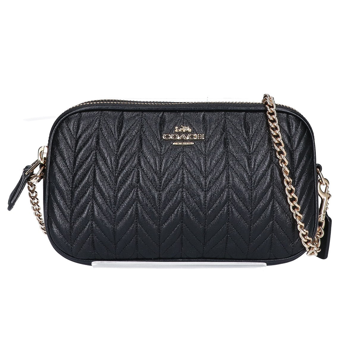 COACH コーチ F72998 レザー キルティング チェーン ショルダーバッグ