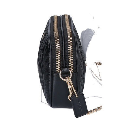 COACH コーチ F72998 レザー キルティング チェーン ショルダーバッグ