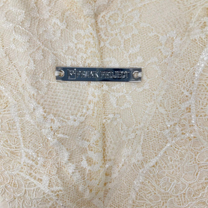 PRANK PROJECT プランクプロジェクト アイボリー コットン100 V-Neck Lace T-Shirt トップス