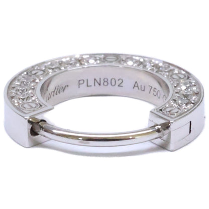 Cartier カルティエ B8301424 750WG LOVE/ラブ D0.05ct 12Pパヴェダイヤモンド シングル ピアス