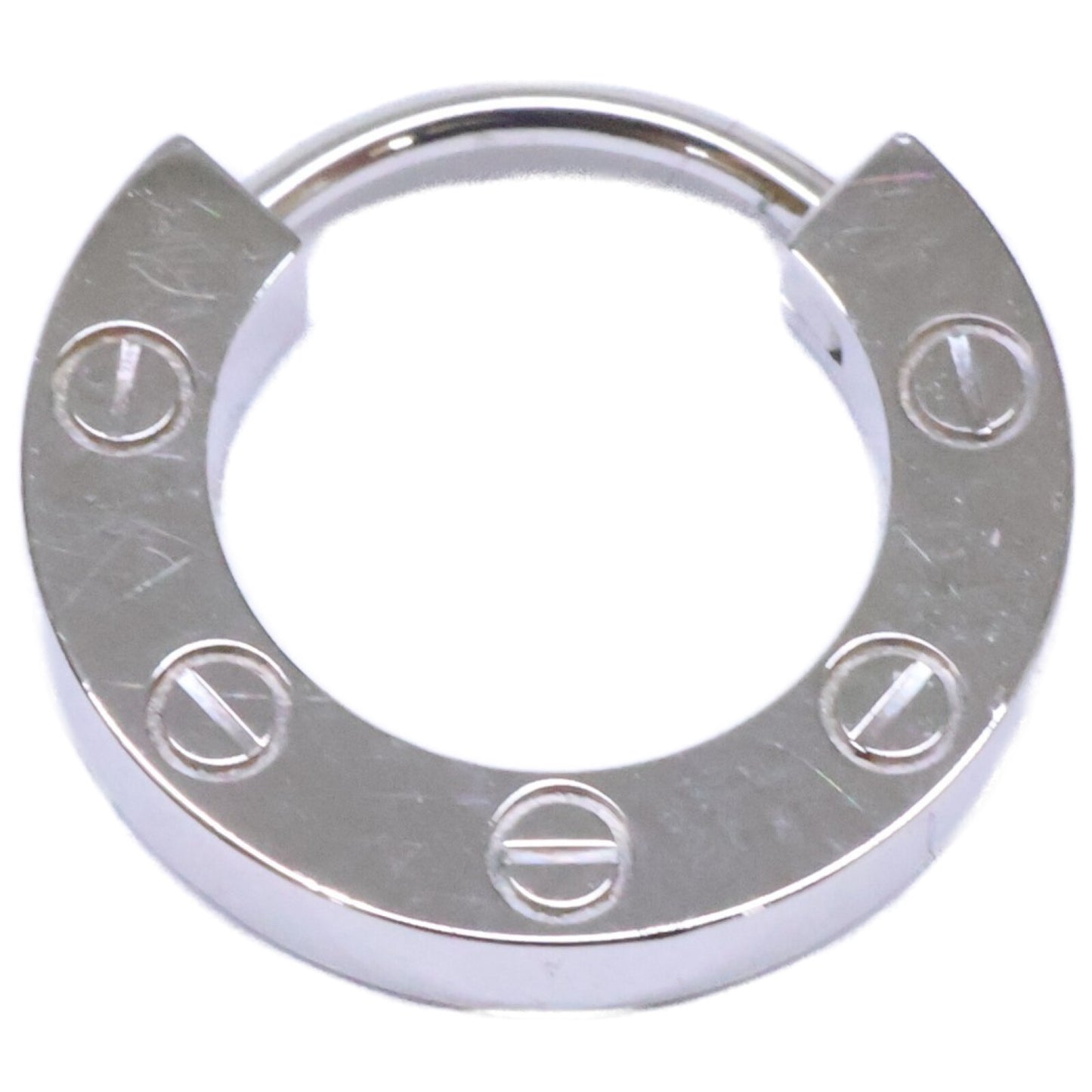 Cartier カルティエ B8301424 750WG LOVE/ラブ D0.05ct 12Pパヴェダイヤモンド シングル ピアス
