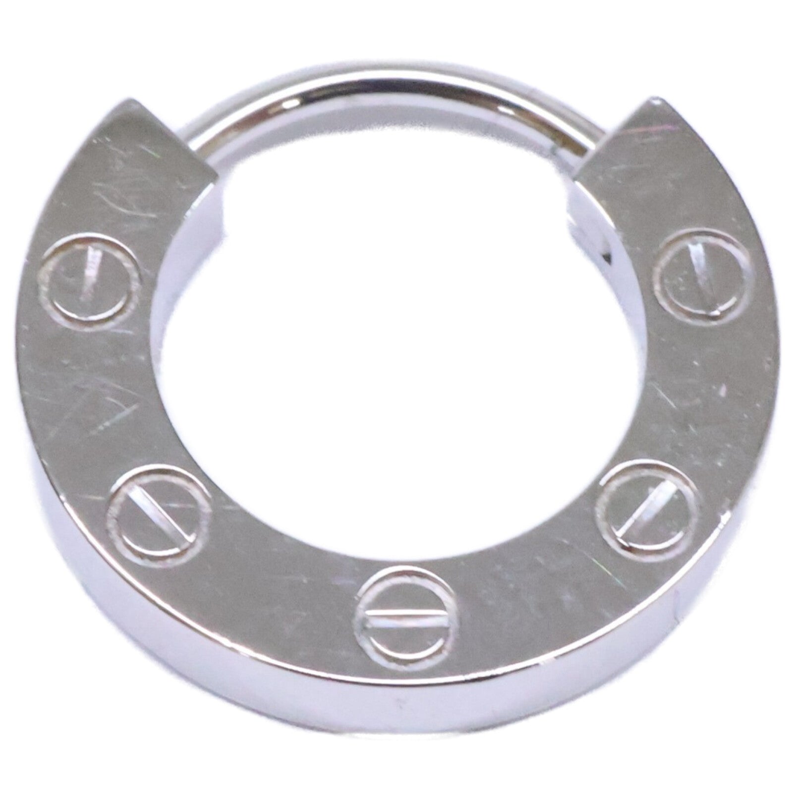 Cartier カルティエ B8301424 750WG LOVE/ラブ D0.05ct 12Pパヴェダイヤモンド シングル ピアス