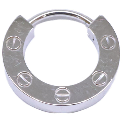 Cartier カルティエ B8301424 750WG LOVE/ラブ D0.05ct 12Pパヴェダイヤモンド シングル ピアス