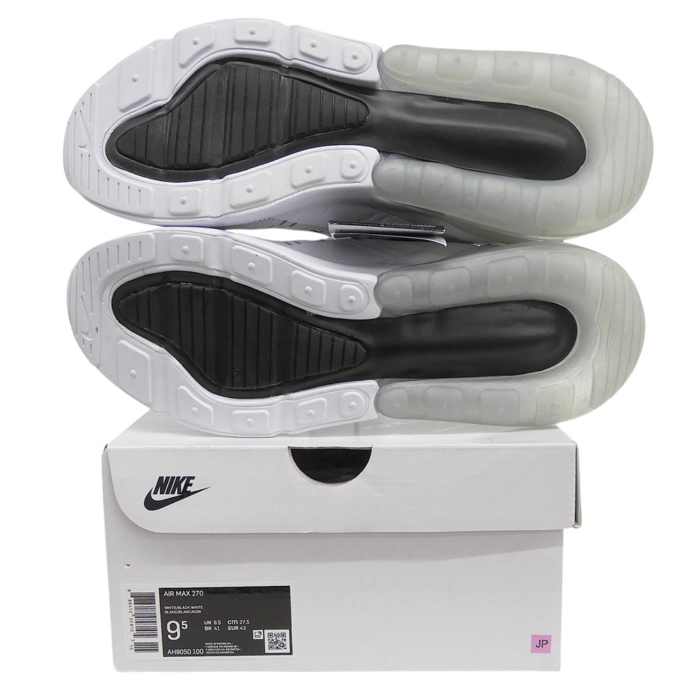 NIKE ナイキ 新品同様 Nike Air Max 270 White Black シューズ メンズ ホワイト/ブラック 27.5cm AH8050-100 シューズ