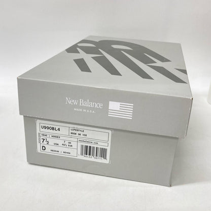 NEW BALANCE ニューバランス 【新品同様】U990BL4 Made in USA スエード/メッシュ スニーカー シューズ
