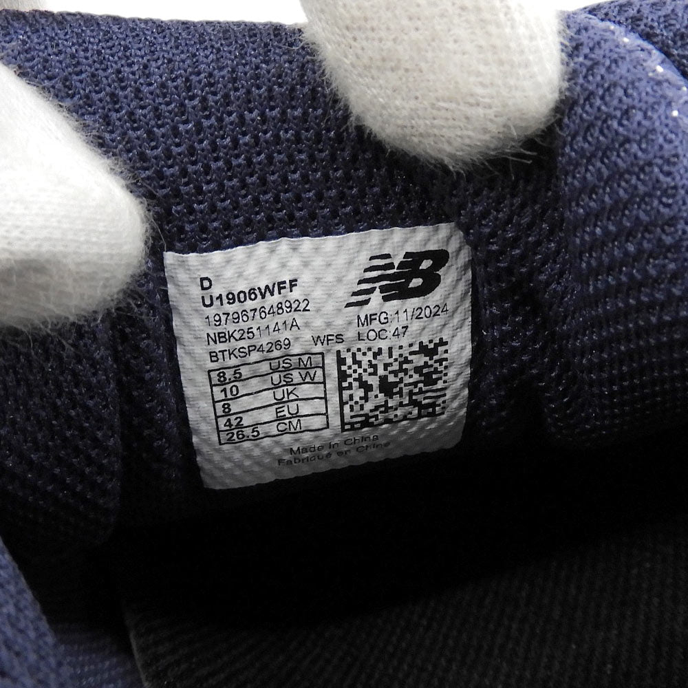 NEW BALANCE ニューバランス 新品同様 1906W Navy メッシュ ローカット スニーカー シューズ メンズ ネイビー 26.5cm U1906WFF シューズ