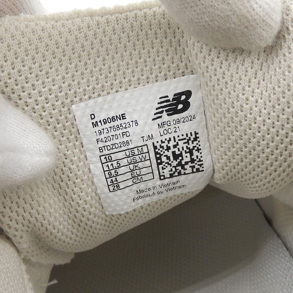 NEW BALANCE ニューバランス 新品同様 Light Beige スエード×メッシュ ローカットスニーカー メンズ マルチカラー 28cm M1906NE 1906N シューズ