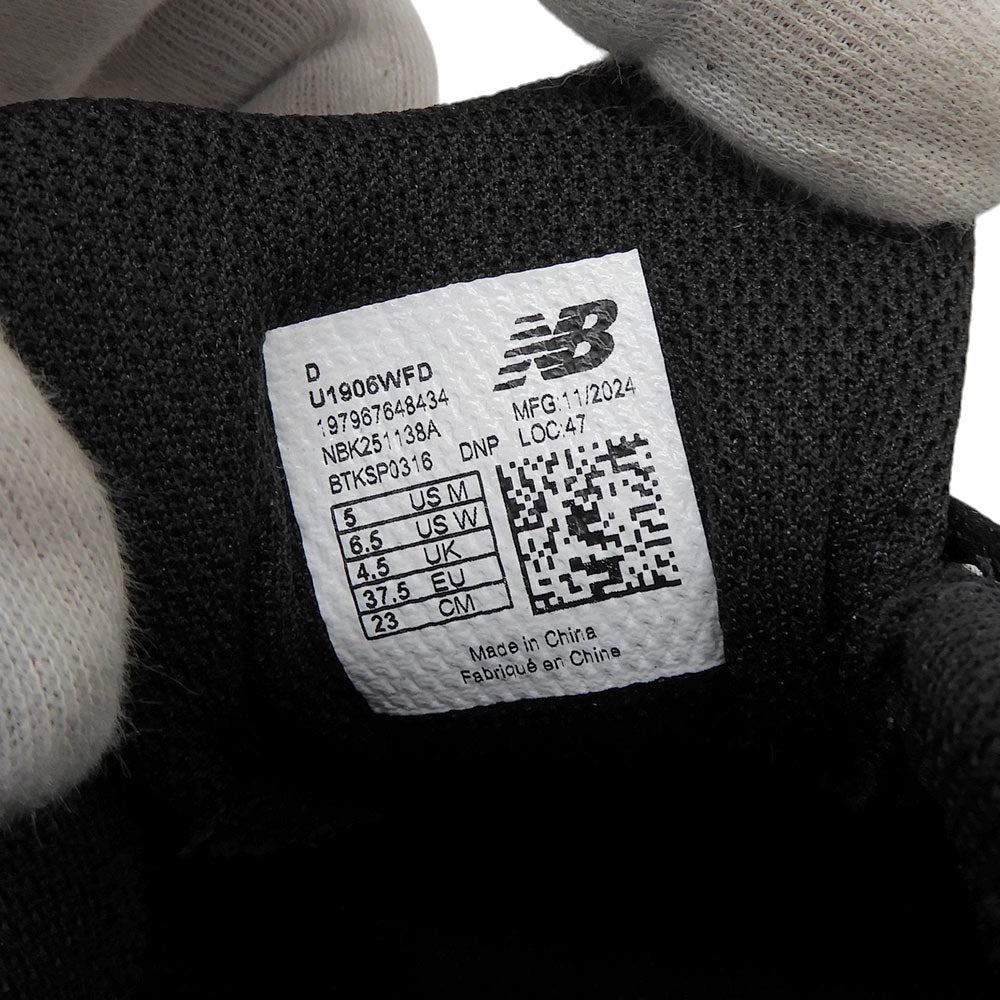 NEW BALANCE ニューバランス 新品同様 メッシュ ローカットスニーカー シューズ レディース ブラック 23.0cm U1906WFD 1906W シューズ