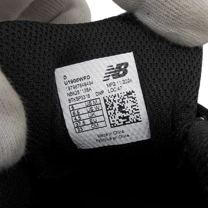 NEW BALANCE ニューバランス 新品同様 メッシュ ローカットスニーカー シューズ レディース ブラック 23.0cm U1906WFD 1906W シューズ